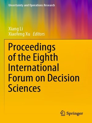 cover image of Proceedings of the Eighth International Forum on Decision Sciences